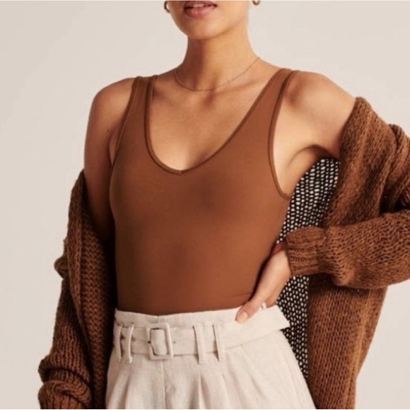 Abercrombie & Fitch Tops - A&F Seamless V Neck Bodysuit